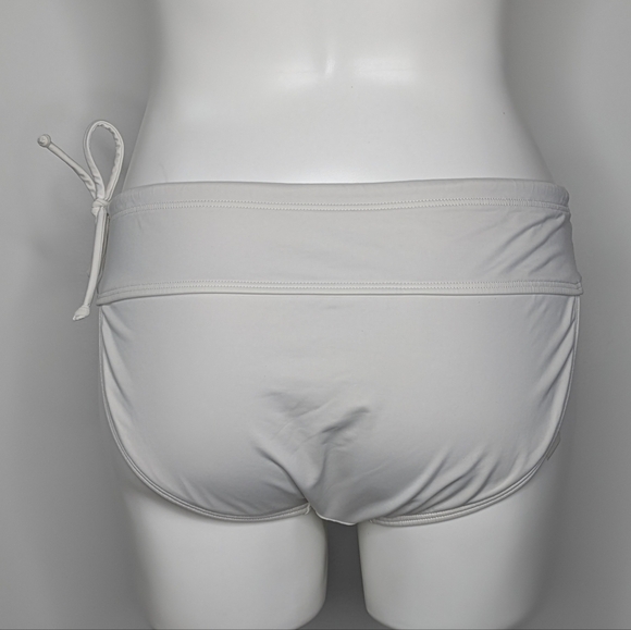 Athleta White Full Coverage Bikini Bottom M - Picture 5 of 10